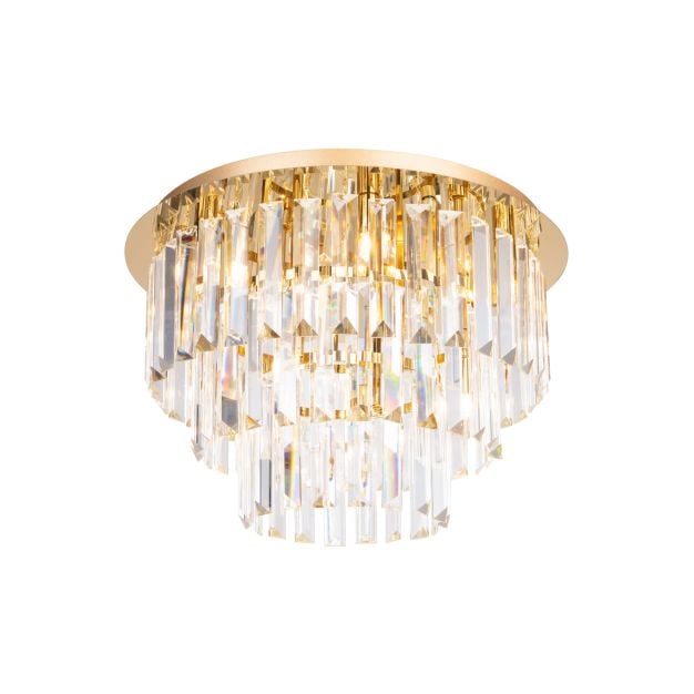 Maxlight Monaco - plafondverlichting -Ø 42 x 28 cm - goud