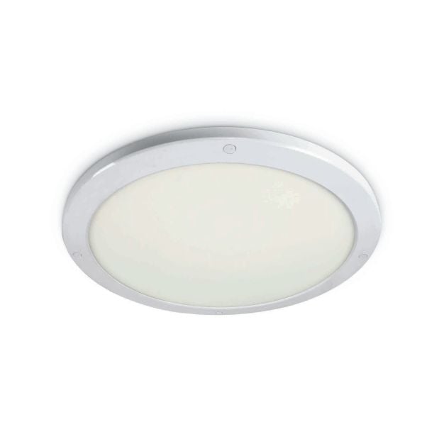 ONE Light Ultra Slim LED Panel Plafo - plafondverlichting - Ø 45 x 1,8 cm - 38W LED incl. - IP40 -  wit - warm witte lichtkleur