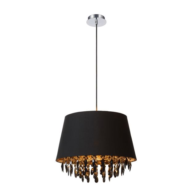 Lucide Dolti II - hanglamp - Ø 45 x 163 cm - zwart