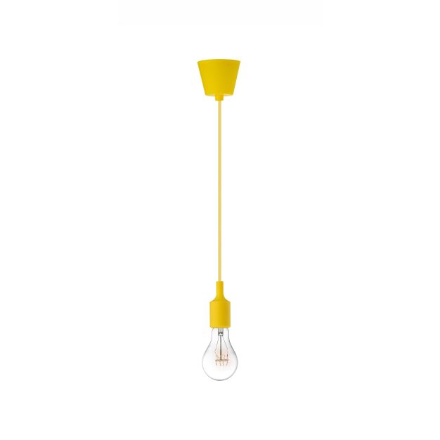 Nova Luce Swing - hanglamp - Ø 4,5 x 100 cm - geel