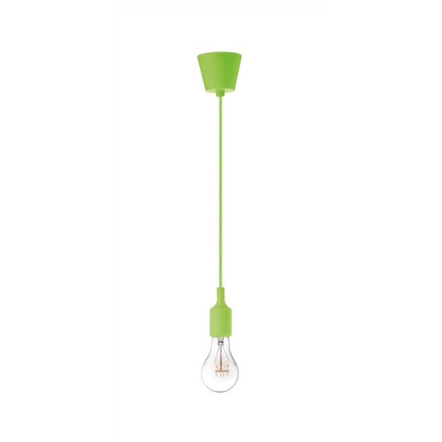 Nova Luce Swing - hanglamp - Ø 4,5 x 100 cm - groen