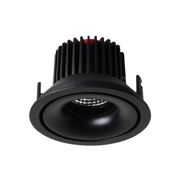 Nova Luce Gio - inbouwspot - Ø 105 mm, Ø 96 mm inbouwmaat - 10W LED incl. - zwart