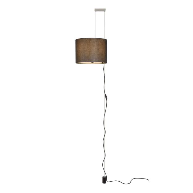 Lucide Saxen - hanglamp - Ø 36 x 280 cm - zwart