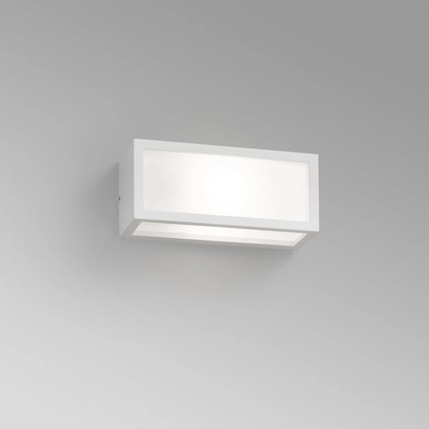 Faro Tejo - wandverlichting - 25 x 10,3 x 11 cm - IP54 - mat wit