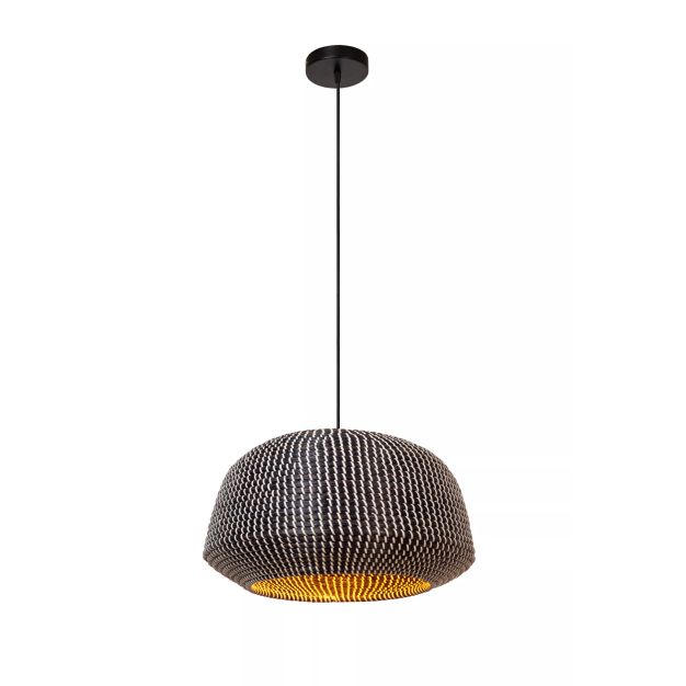 Lucide Maduka - hanglamp - Ø 47 x 127,5 cm - zwart