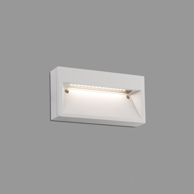 Faro Path - wandverlichting - 20,2 x 4,2 x 10,5 cm - 9W LED incl. - IP44 - mat wit