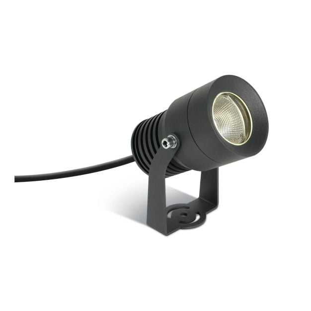 ONE Light COB Garden Spots - grondspot op piek - Ø 7,5 x 12,5 cm - 10W LED incl. - IP65 - antraciet