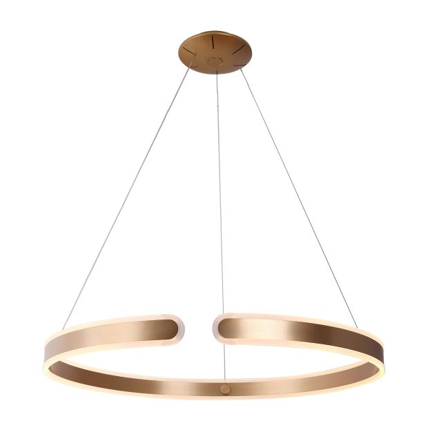 Maxlight Sydney - hanglamp - Ø 60 x 120 cm - 41W LED incl. - goud