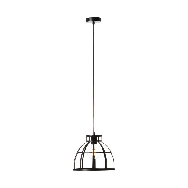 Brilliant Magda - hanglamp - Ø 30 x 114 cm - zwart