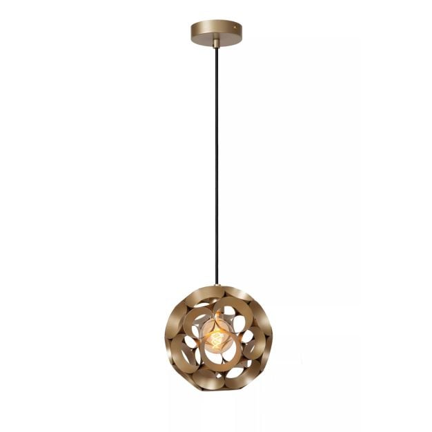 Lucide Hannelore - hanglamp - Ø 30 x 163 cm - goud