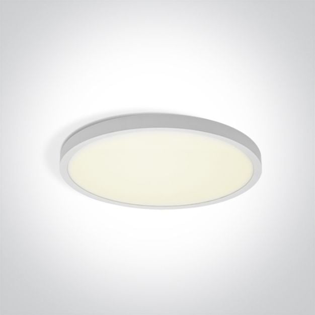 ONE Light Plafo - plafondverlichting - Ø 23 x 2,5 cm - 18W LED incl. - wit