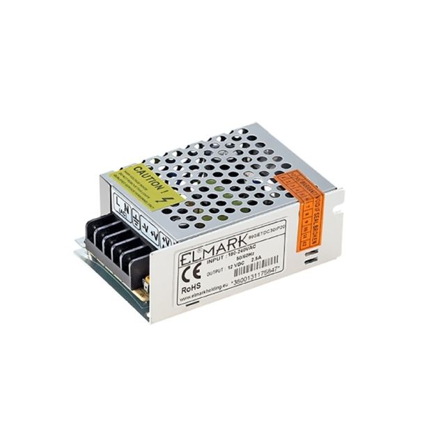 Elmark DC driver - 12Vdc / 230Vac - IP20 - 36W