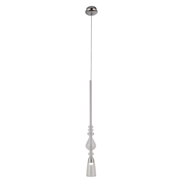 Maxlight Murano - hanglamp - Ø 7 x 190 cm - 3W LED incl. - chroom