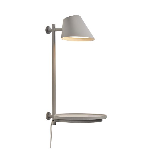 Design for the People Stay - wandverlichting met schakelaar - Ø 27 x 44,5 cm - 14,5W dimbare LED incl. - grijs