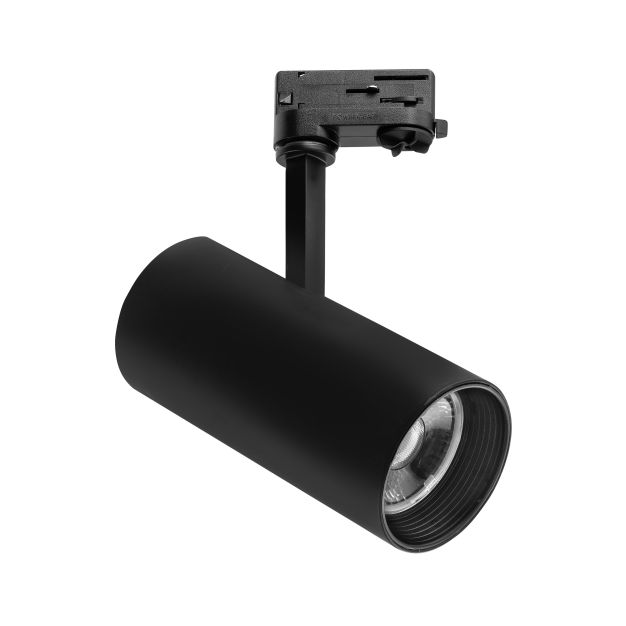 Nova Luce Track - 3-fase railsysteem - Ø 9,3 x 27 cm - 30W LED incl. - zwart - warmwitte lichtkleur