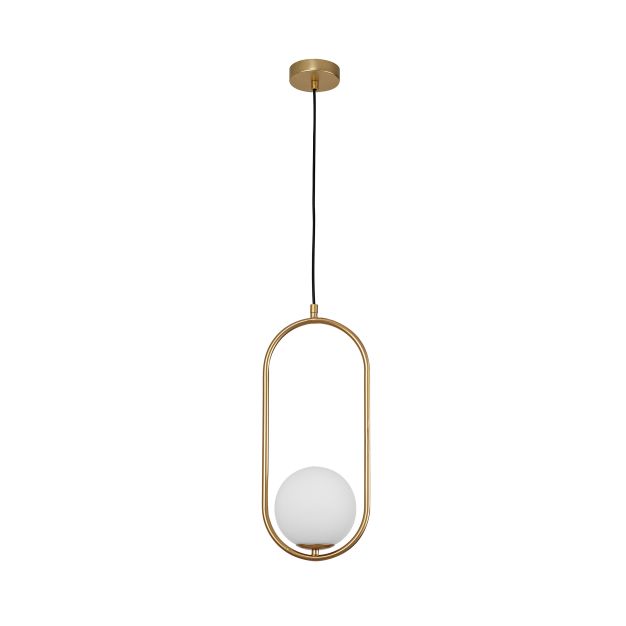 Nova Luce Obitar - hanglamp - 20 x 15 x 120 cm - messing goud