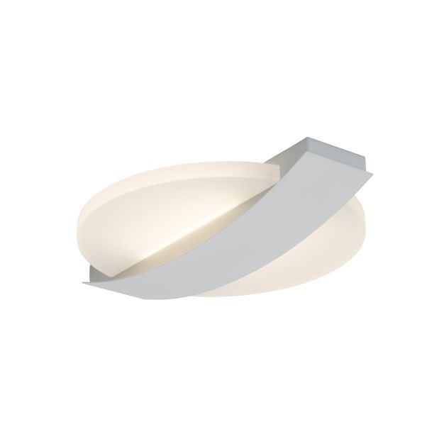 Brilliant Solution - plafond/wandverlichting - 36,5 x 29 x 6,5 cm - 21W easyDim LED incl. - wit