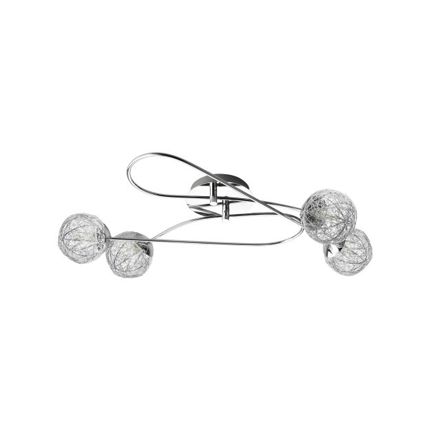 Nordlux Eagle 4 Spot - plafondverlichting - 83,5 cm - 4 x 3,4W LED incl. - chroom