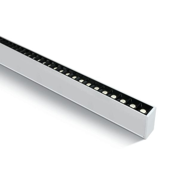 ONE Light LED Linear Profiles - plafond/hanglamp - 130 x 7 x 3,5 cm - 40W LED incl. - wit - witte lichtkleur