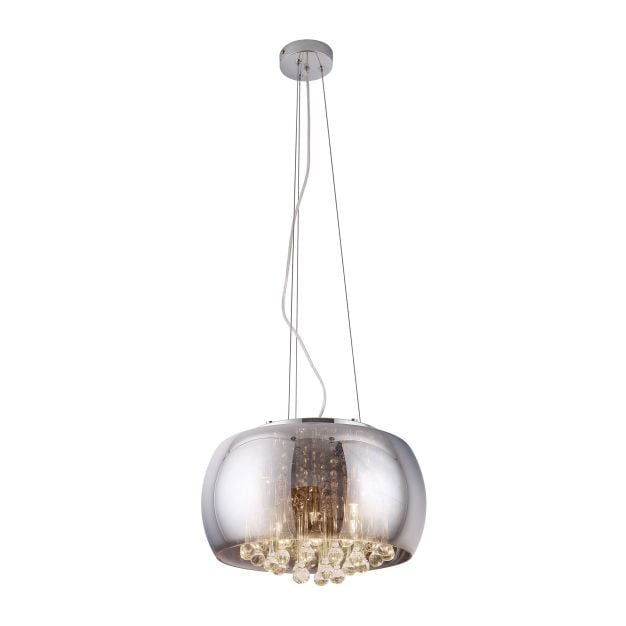 Maxlight Moonlight - hanglamp - Ø 40 x 145 cm - chroom