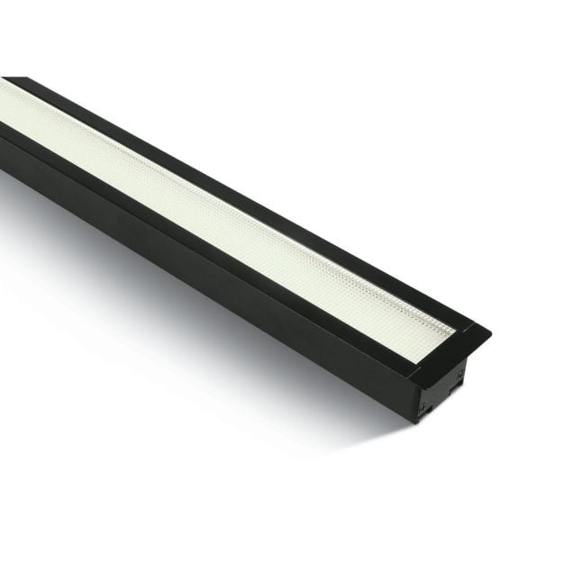 ONE Light UGR19 Recessed LED Linear Profiles - inbouw plafondverlichting - 121 x 5 x 5,5 cm - 40W LED incl. - zwart - witte lichtkleur