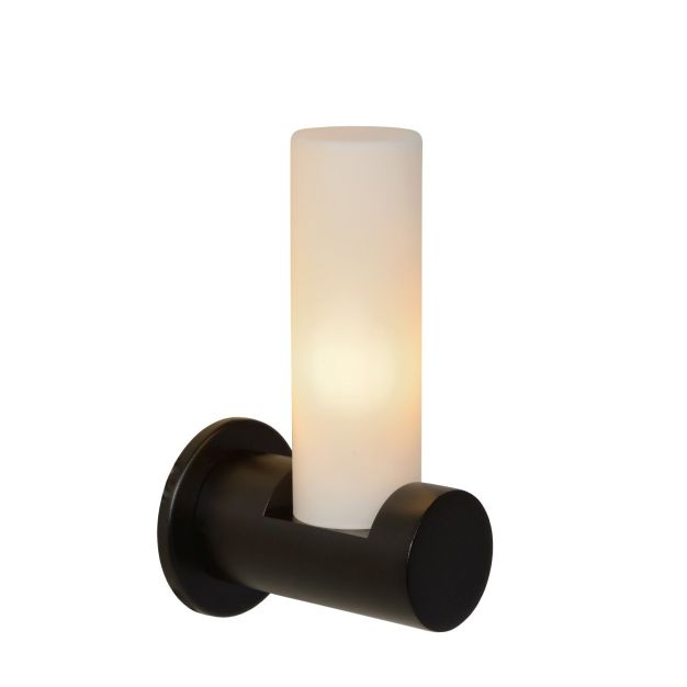 Lucide Jayla - wandverlichting - 8 x 10,6 x 19 cm - IP44 - zwart