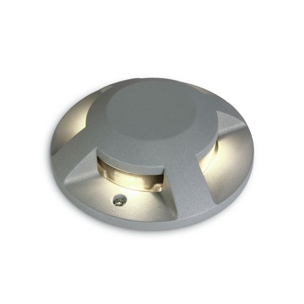 ONE Light Ground Surface Mounted Range - grondspot - Ø 20 x 4,2 cm - 4 x 3W LED incl. - IP67 - grijs