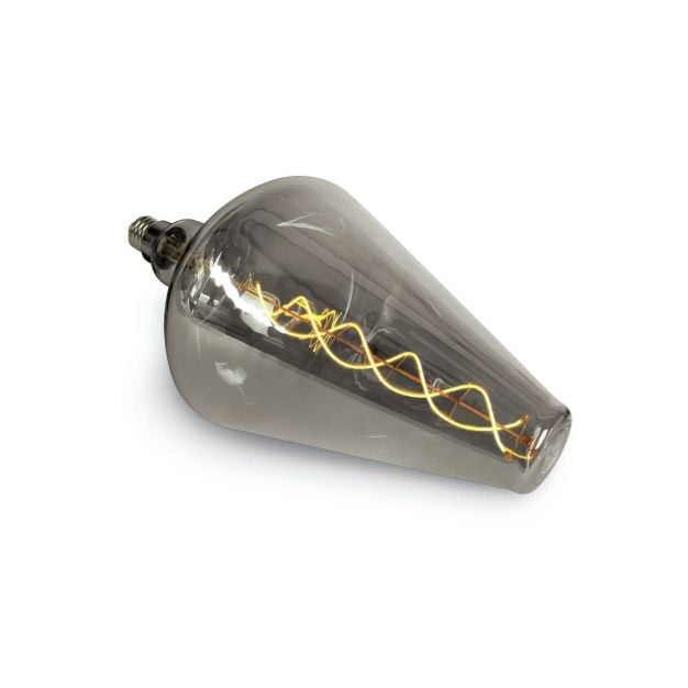 ONE Light Decorative LED lamp - Ø 20 x 40 cm - E27 - 8W - niet-dimbaar - 2700K - donker chroom