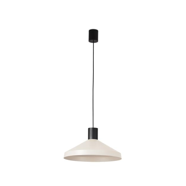 Faro Kombo - hanglamp - Ø 40 x 20.5 cm - beige en zwart