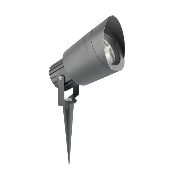 Nova Luce Inside – grondspot op piek - 20 cm - IP54 - donkergrijs