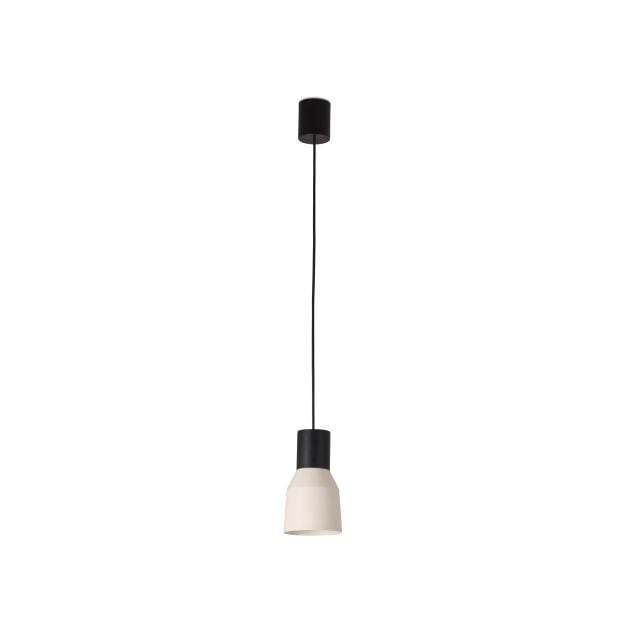 Faro Kombo - hanglamp - Ø 12 x 21 cm - beige en zwart