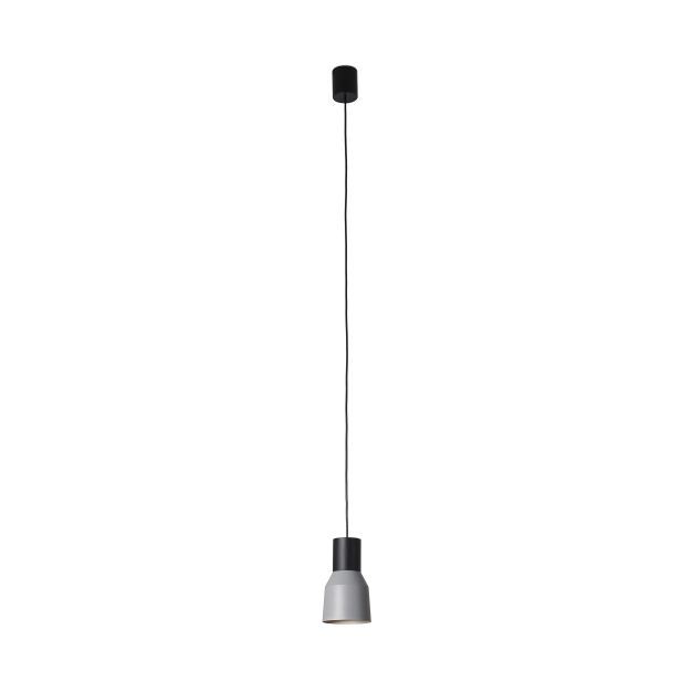 Faro Kombo - hanglamp - Ø 12 x 21 cm - grijs en zwart