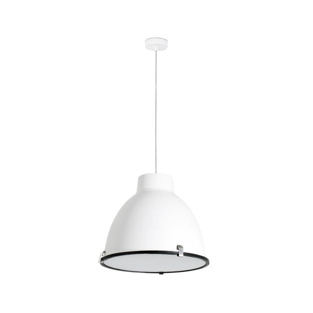 Faro Charlotte - hanglamp - Ø 40,2 x 40 cm - mat wit