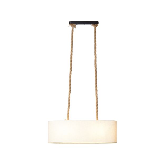 Brilliant Sailor - hanglamp - 70,5 x 20 x 120 cm - wit en lichtbruin