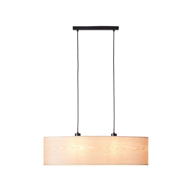 Brilliant Romm - hanglamp - 78 x 21 x 120 cm - lichtbruin en zwart