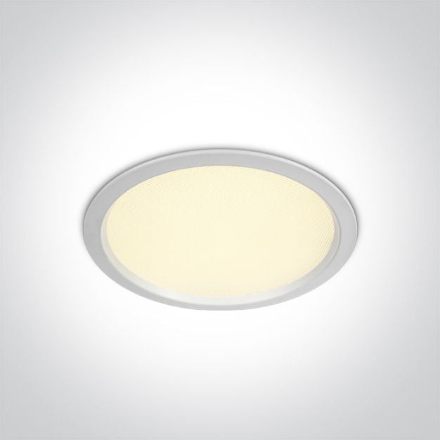 ONE Light Downlights Fixed LED - inbouw plafondverlichting - Ø 170 mm, Ø 160 mm inbouwmaat - 24W LED incl. - IP44 - wit