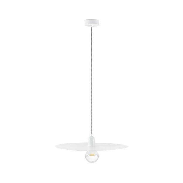 Faro Plat - hanglamp - Ø 50 cm - mat wit