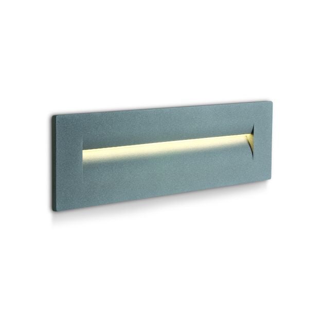 ONE Light Dark Light - inbouw wandverlichting - 25 x 7,3 x 8,7 cm - 8,5W LED incl. - IP65 - grijs