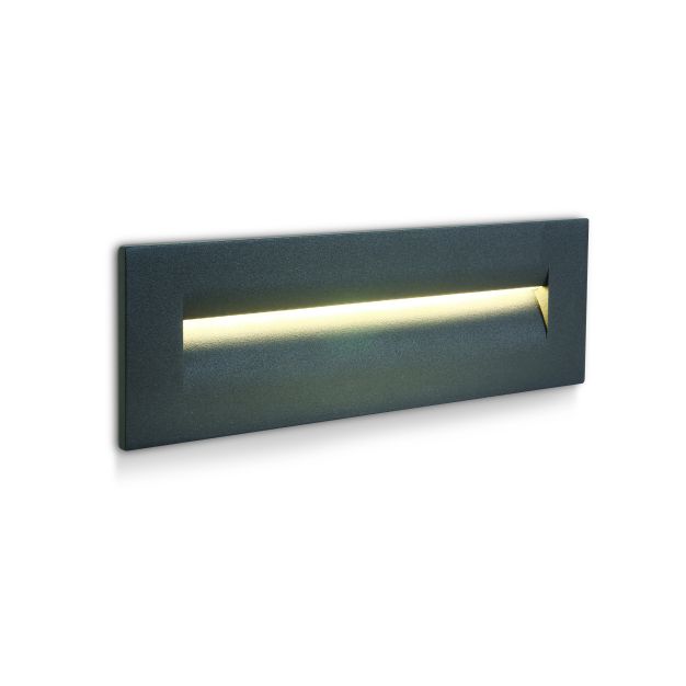 ONE Light Dark Light - inbouw wandverlichting - 25 x 7,3 x 8,7 cm - 8,5W LED incl. - IP65 - antraciet