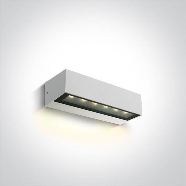 ONE Light Linear Outdoor - buiten wand lamp - 22,2 x 7 x 5 cm - 8W LED incl. - IP65 - wit