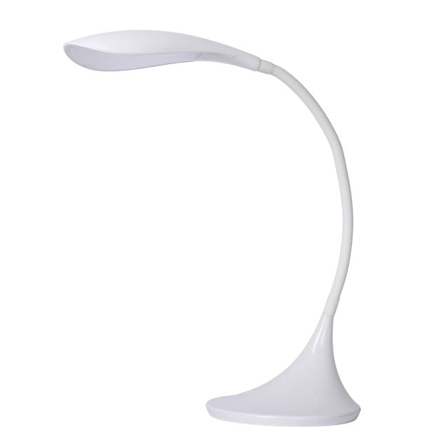 Lucide Emil - bureaulamp - 17 x 22 x 37,5 cm - 4,5W dimbare LED incl. - wit