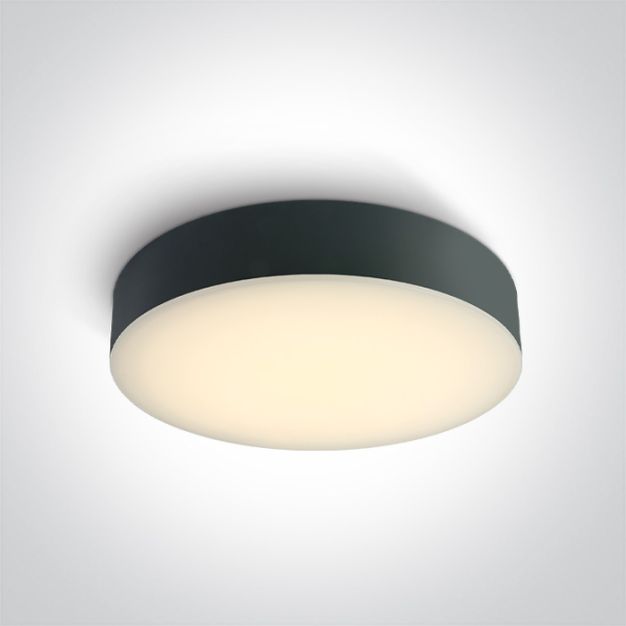 ONE Light IP65 CCT V - plafondlamp - Ø 32 x 6,2 cm - 20W LED incl. - IP65 - antraciet