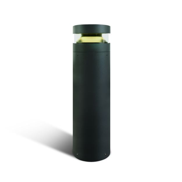 ONE Light Project Bollard - tuinpaal - Ø 16 x 60 cm - 20W LED incl. - IP65 - antraciet - warm witte lichtkleur