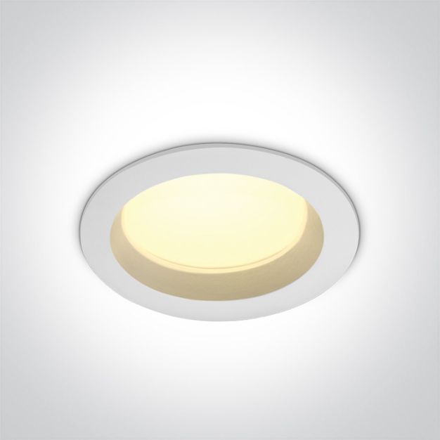 ONE Light Downlights Fixed LED - inbouwspot - Ø 170 mm, Ø 140 mm inbouwmaat - 18W LED incl. - IP54 - wit