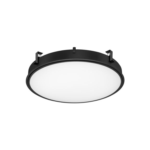 Nova Luce Perfect Profile Trimless - inbouwspot - Ø 840 mm, 830 mm inbouwmaat - 80W dimbare LED incl. - 3000K - zwart