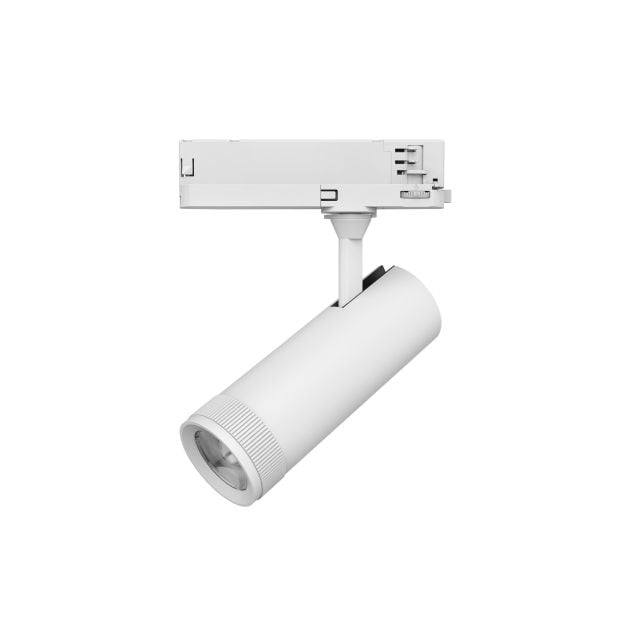 Nova Luce Kors - 3-fase railspot - Ø 6 x 17 cm - 20W LED incl. - zandwit