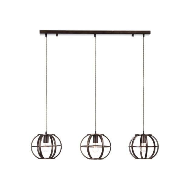 Brilliant Basia - hanglamp - 105 x 26,5 x 123 cm - zwart