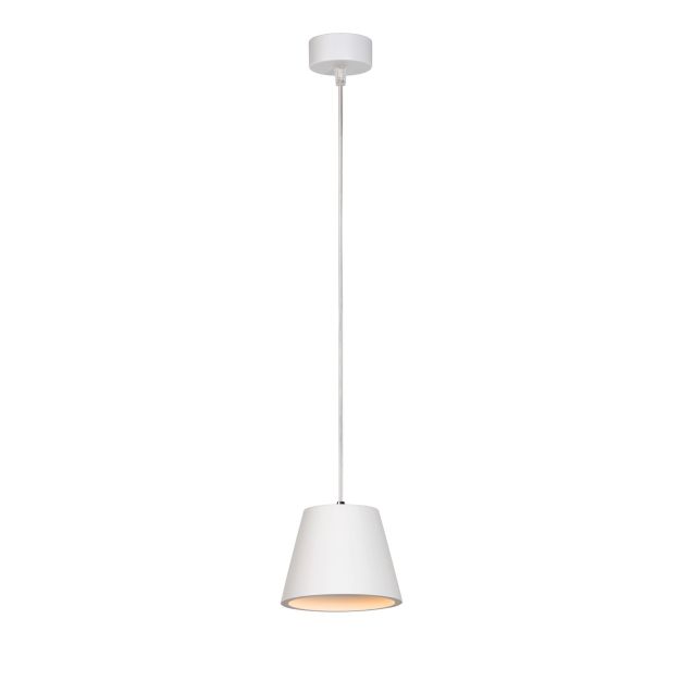 Lucide Gipsy II - hanglamp - Ø 13 x 130 cm - wit