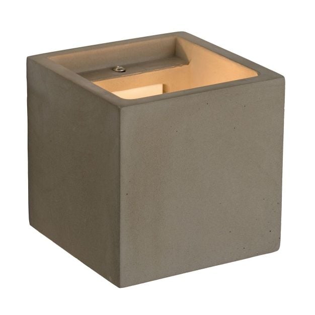 Lucide Gipsy Kubus - wandverlichting - 11,5 x 11,5 x 11,5 cm - taupe