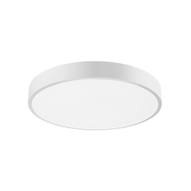 Nova Luce Hadon - plafondverlichting - Ø 40 x 5 cm - 24W LED incl. - zandwit en mat wit